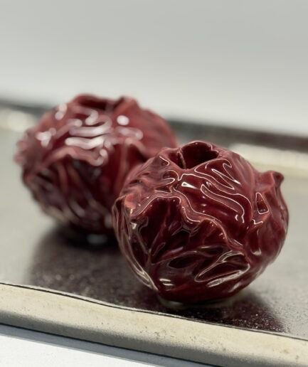 Pareja de Porta Velas en forma de lombarda pequeños