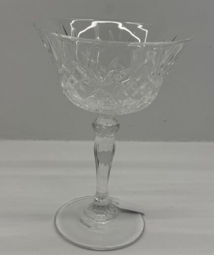 6 copas de cristal champán
