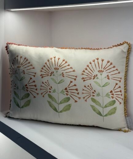 Funda de almohadón flores