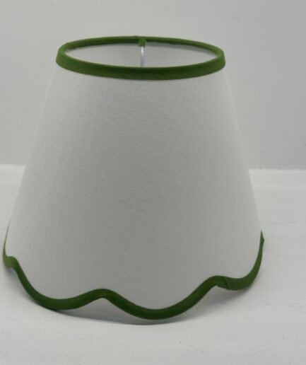 Pantalla con ondas verde y blanca