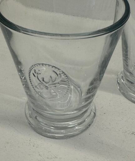 Juego de seis vasos de ciervo