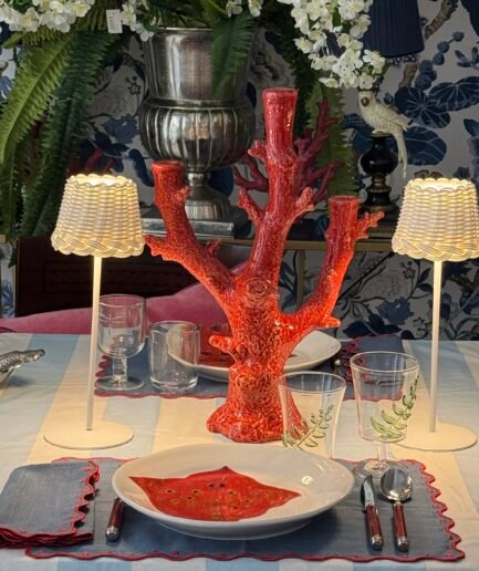 Candelabro en forma de coral