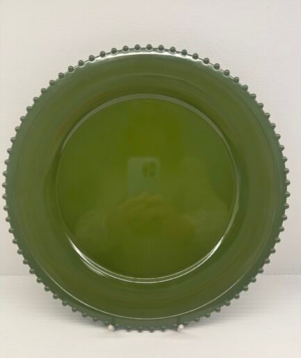 Bajo platos 33 cm bolitas verdes