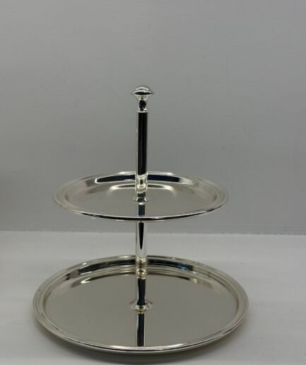Soporte con bandejas de dos pisos